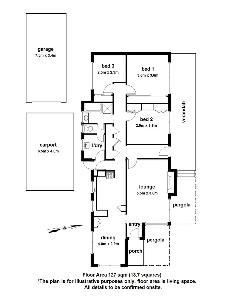 Floorplan of Homely house listing, 63 Bonnie View Road, Croydon North VIC 3136