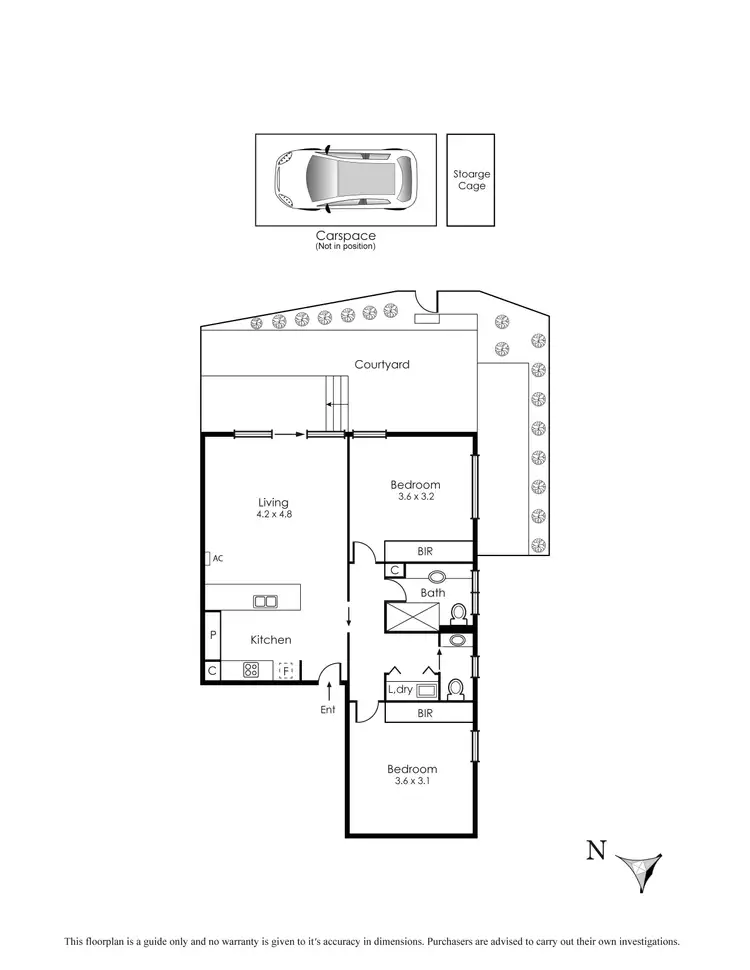 Floorplan of Homely apartment listing, 1/8 Valetta Street, Carrum VIC 3197