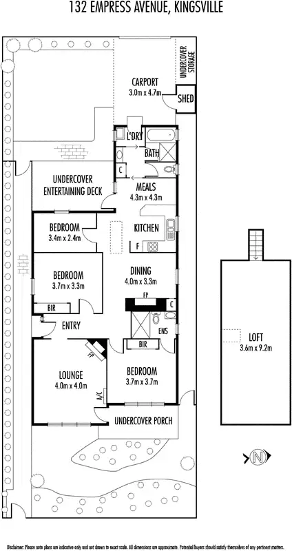Floorplan of Homely house listing, 132 Empress Avenue, Kingsville VIC 3012