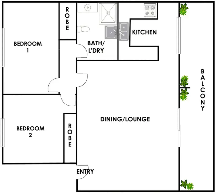 Floorplan of Homely unit listing, 68/4 Wilkins Street, Mawson ACT 2607