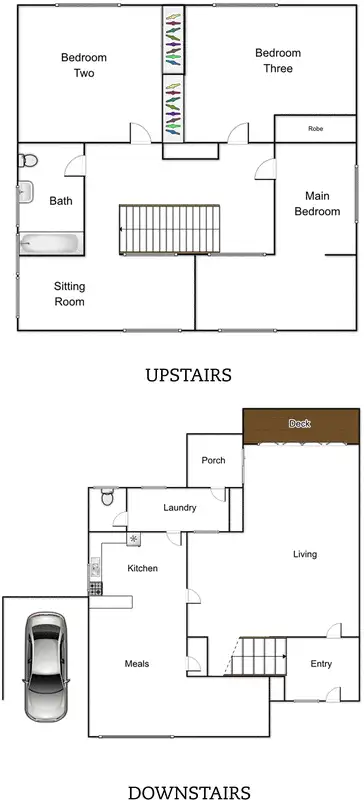 Floorplan of Homely semi-detached listing, 37 Chowne Street, Campbell ACT 2612