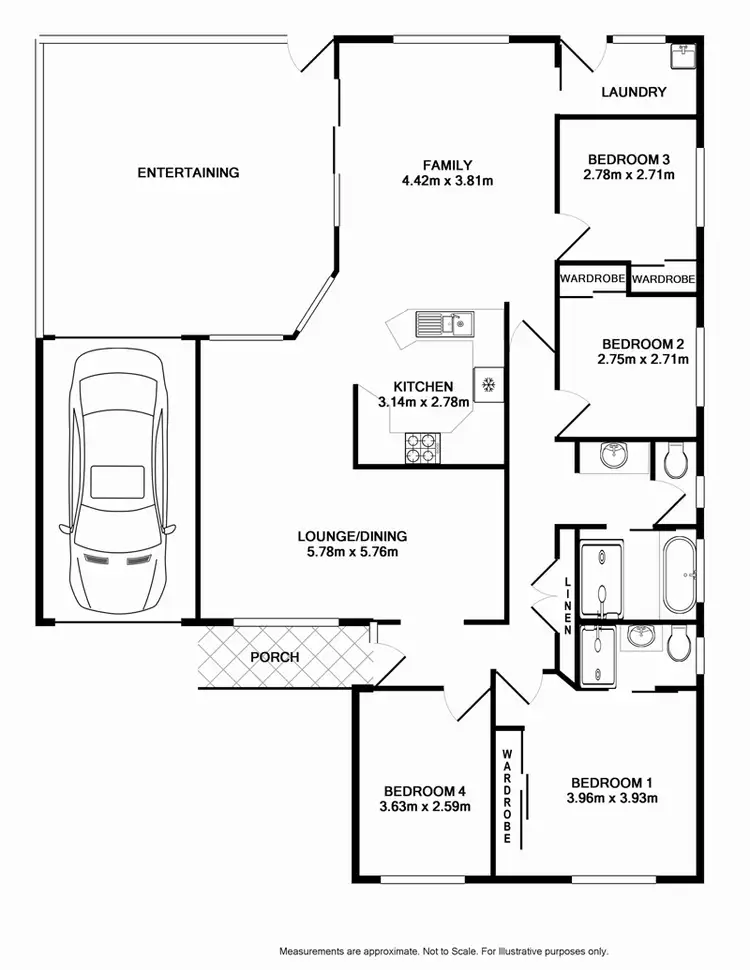 Floorplan of Homely house listing, 7 Gladstone Close, West Hoxton NSW 2171