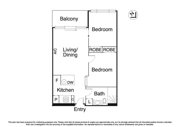 Floorplan of Homely apartment listing, 2410/33 Mackenzie Street, Melbourne VIC 3000