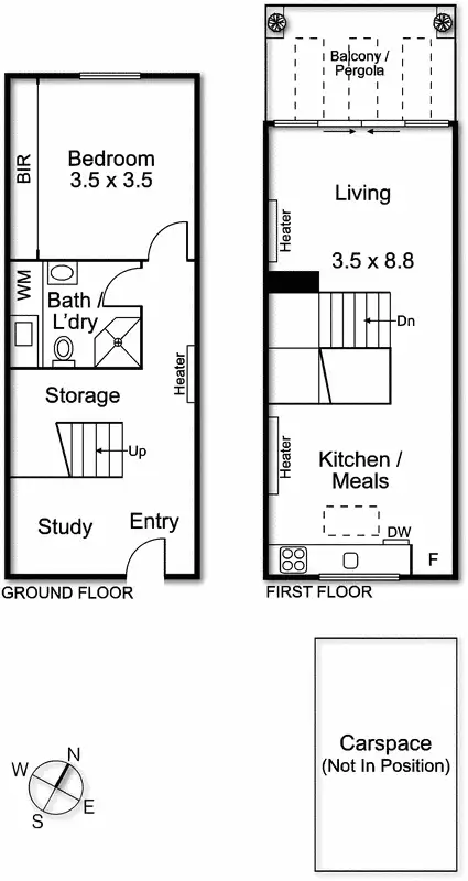 Floorplan of Homely apartment listing, 14/90 Grey Street, St Kilda VIC 3182