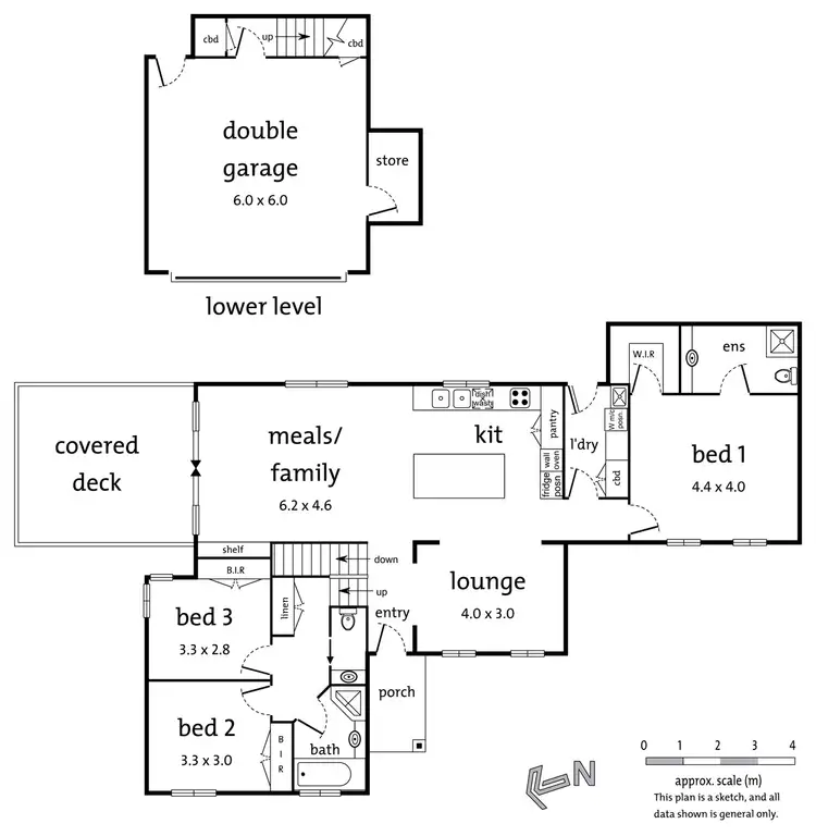 Floorplan of Homely unit listing, 1/2 Eyre Court, Templestowe Lower VIC 3107