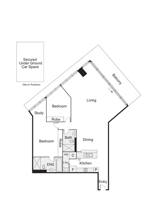 Floorplan of Homely apartment listing, 11/85 Rouse Street, Port Melbourne VIC 3207
