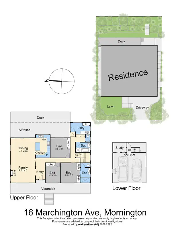 Floorplan of Homely house listing, 16 Marchington Avenue, Mornington VIC 3931