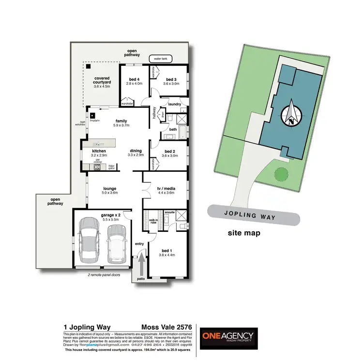 Floorplan of Homely house listing, 1 Jopling Way, Moss Vale NSW 2577