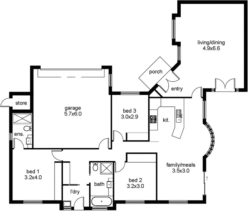 Floorplan of Homely unit listing, Address available on request