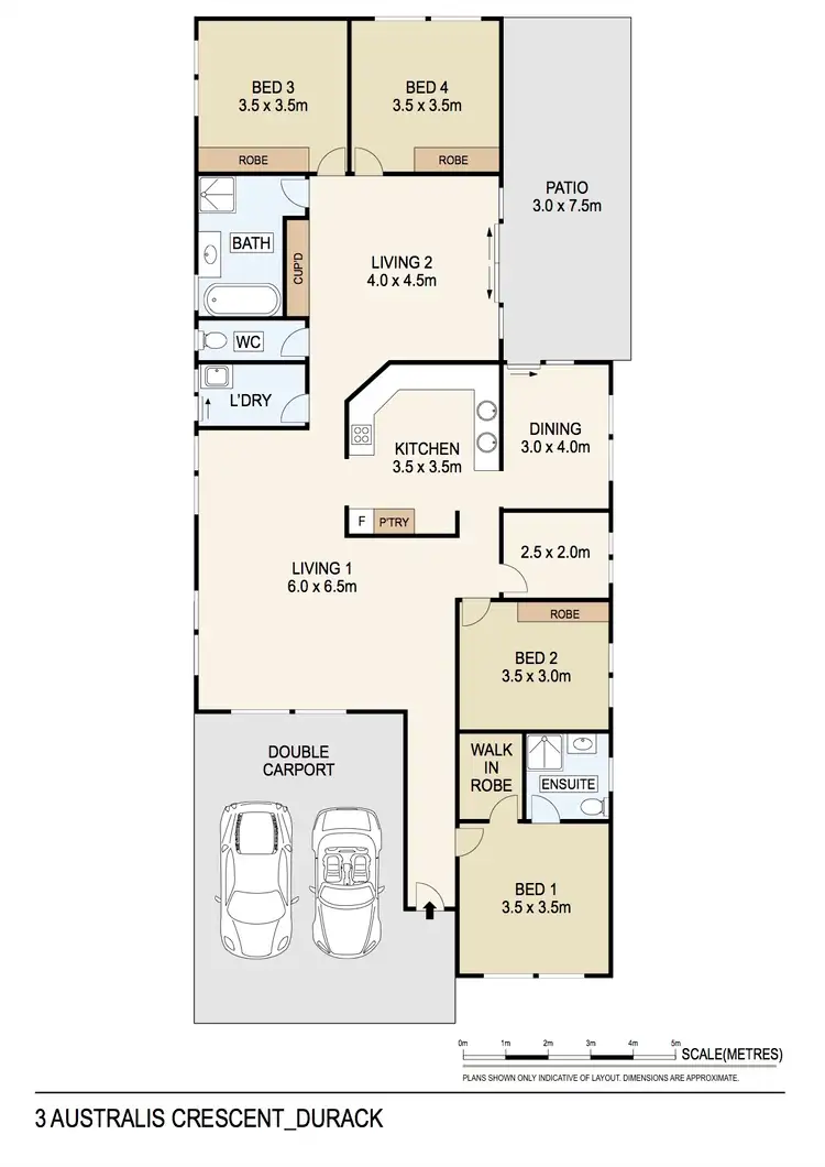 Floorplan of Homely house listing, 3 Australis Crescent, Durack NT 830
