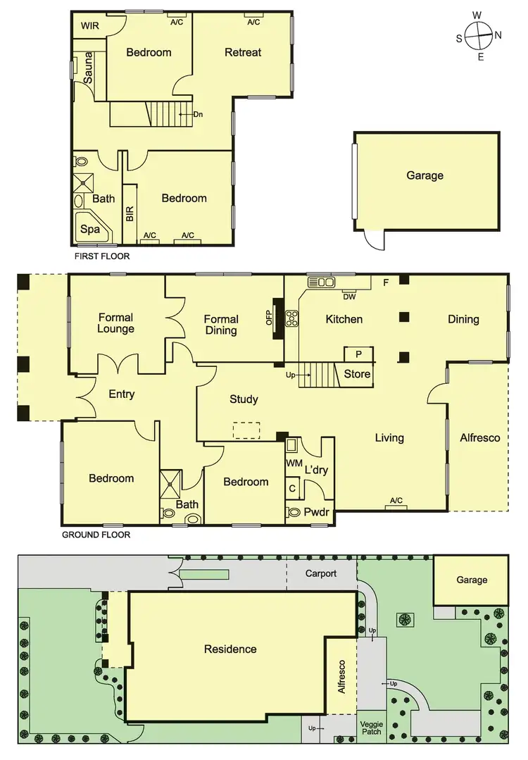 Floorplan of Homely house listing, 6 Raymond Grove, Caulfield South VIC 3162