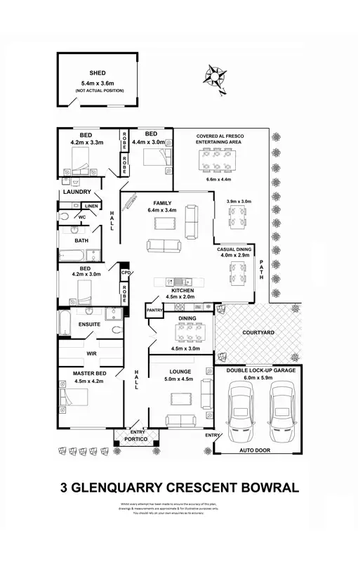 Floorplan of Homely house listing, 3 Glenquarry Crescent, Bowral NSW 2576