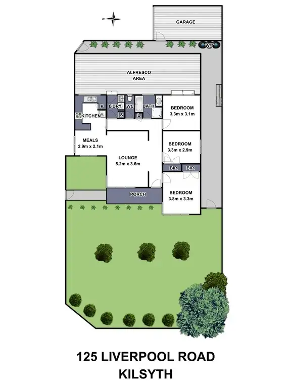 Floorplan of Homely house listing, 125 Liverpool Road, Kilsyth VIC 3137