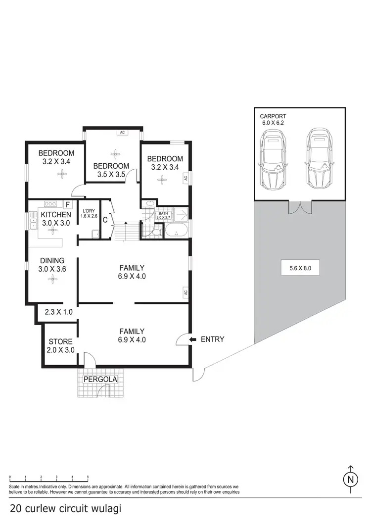 Floorplan of Homely house listing, 20 Curlew Circuit, Wulagi NT 812