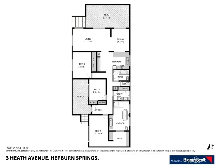 Floorplan of Homely house listing, 3 Heath Avenue, Hepburn VIC 3461