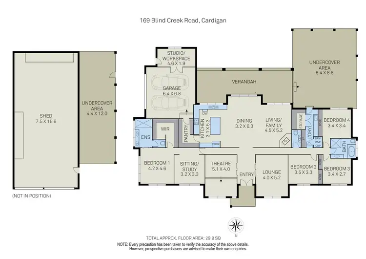 Floorplan of Homely house listing, 169 Blind Creek Road, Cardigan VIC 3352