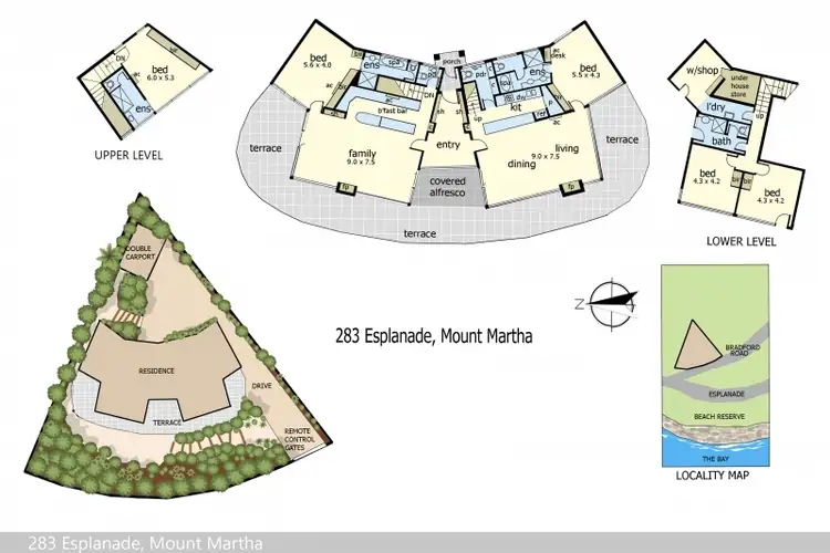 Floorplan of Homely house listing, 283 Esplanade, Mount Martha VIC 3934