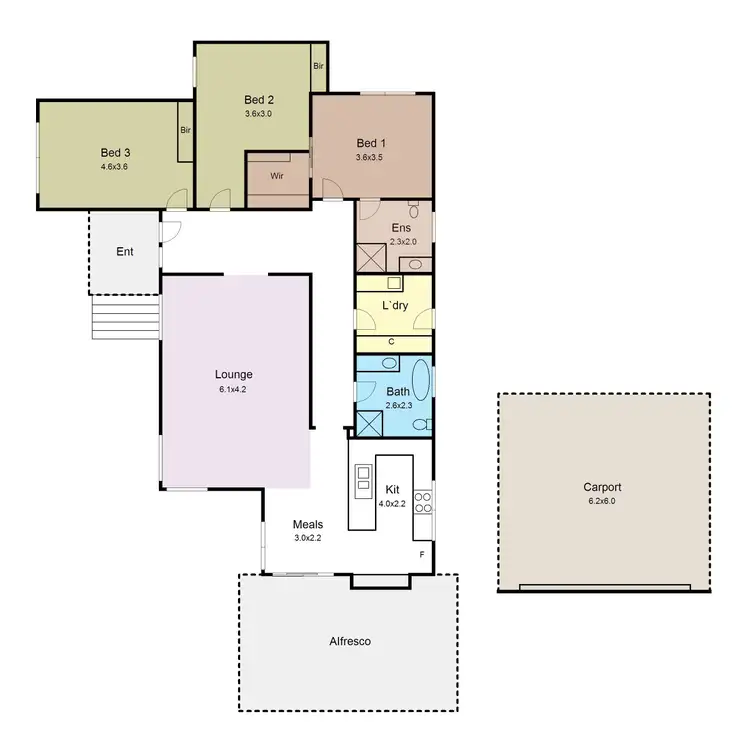 Floorplan of Homely house listing, 2 Parkhaven Court, Mount Clear VIC 3350