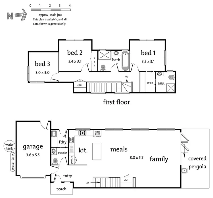 Floorplan of Homely townhouse listing, 3/9 Persimmon Court, Doncaster VIC 3108