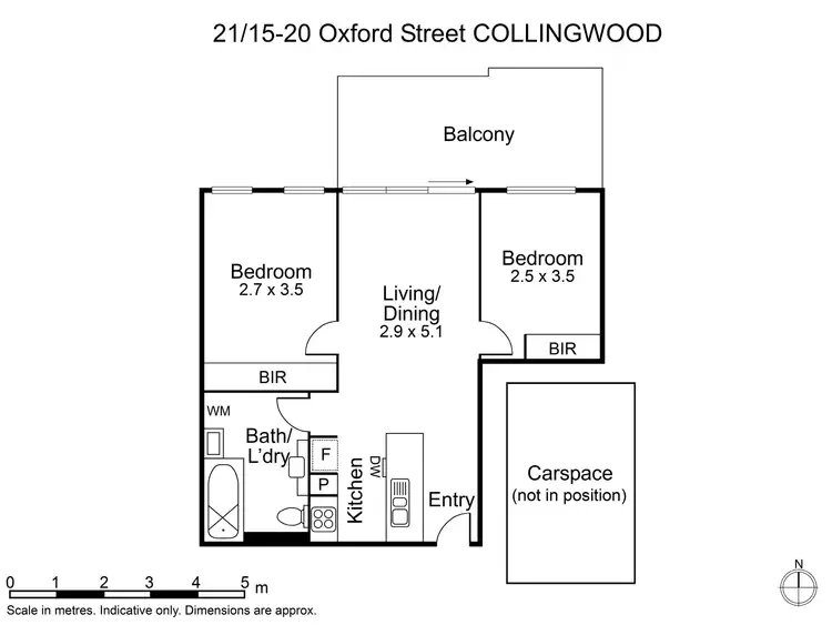 Floorplan of Homely apartment listing, 21/15-25 Oxford Street, Collingwood VIC 3066