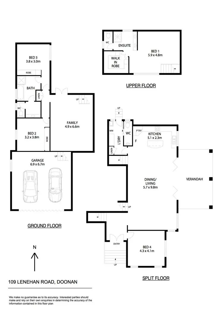 Floorplan of Homely house listing, 109 Lenehans Lane, Doonan QLD 4562