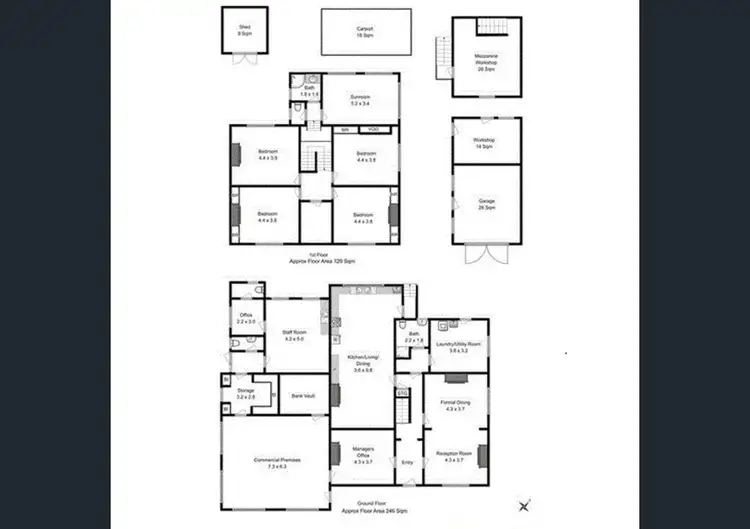 Floorplan of Homely house listing, 50 High Street, Oatlands TAS 7120