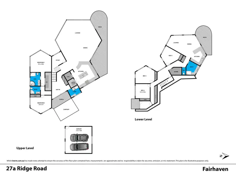 Floorplan of Homely house listing, 27a Ridge Road, Fairhaven VIC 3231
