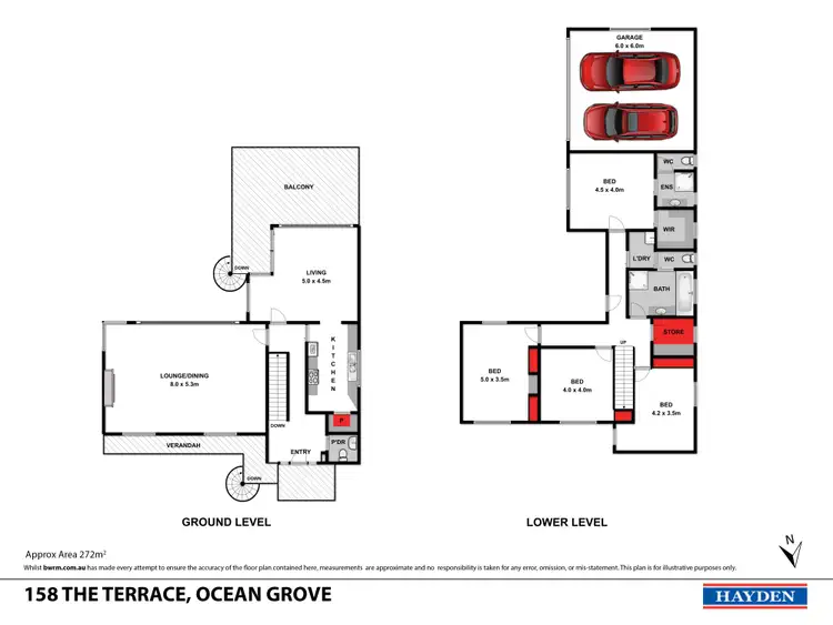 Floorplan of Homely house listing, 158 The Terrace, Ocean Grove VIC 3226