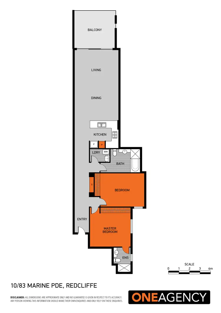 Floorplan of Homely unit listing, 10/83 Marine Parade, Redcliffe QLD 4020