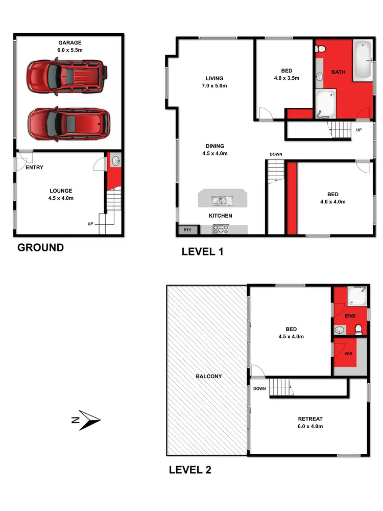 Floorplan of Homely townhouse listing, 5/9-11 The Parade, Ocean Grove VIC 3226