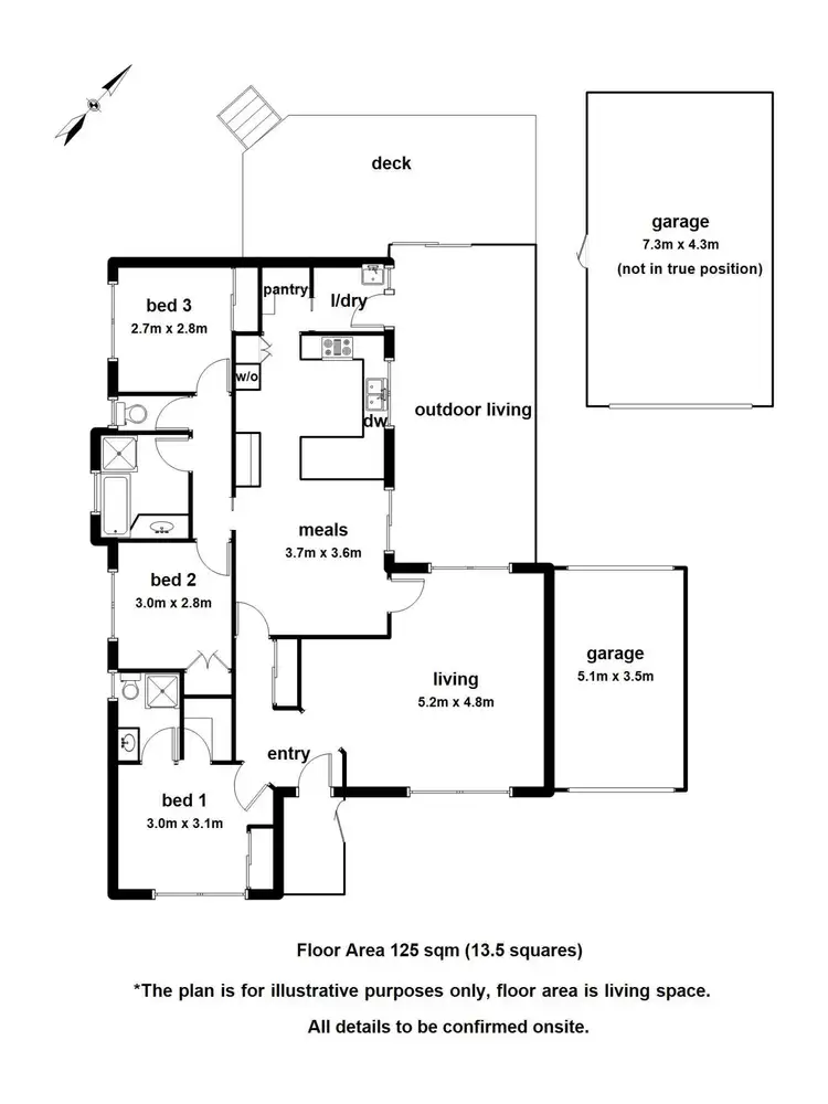 Floorplan of Homely house listing, 55 Anthony Drive, Lysterfield VIC 3156