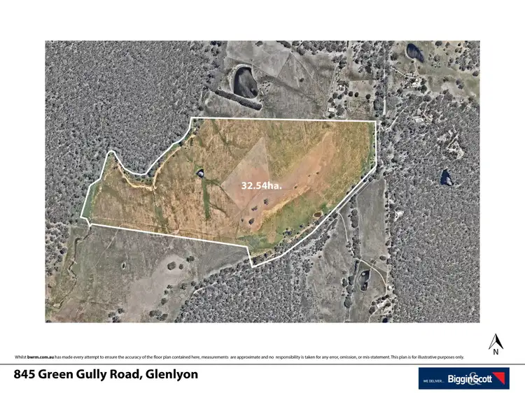 Floorplan of Homely land listing, 845 Green Gully Road, Glenlyon VIC 3461