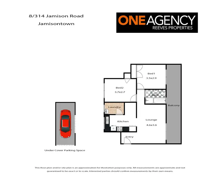 Floorplan of Homely unit listing, 8/314 Jamison Road, Jamisontown NSW 2750