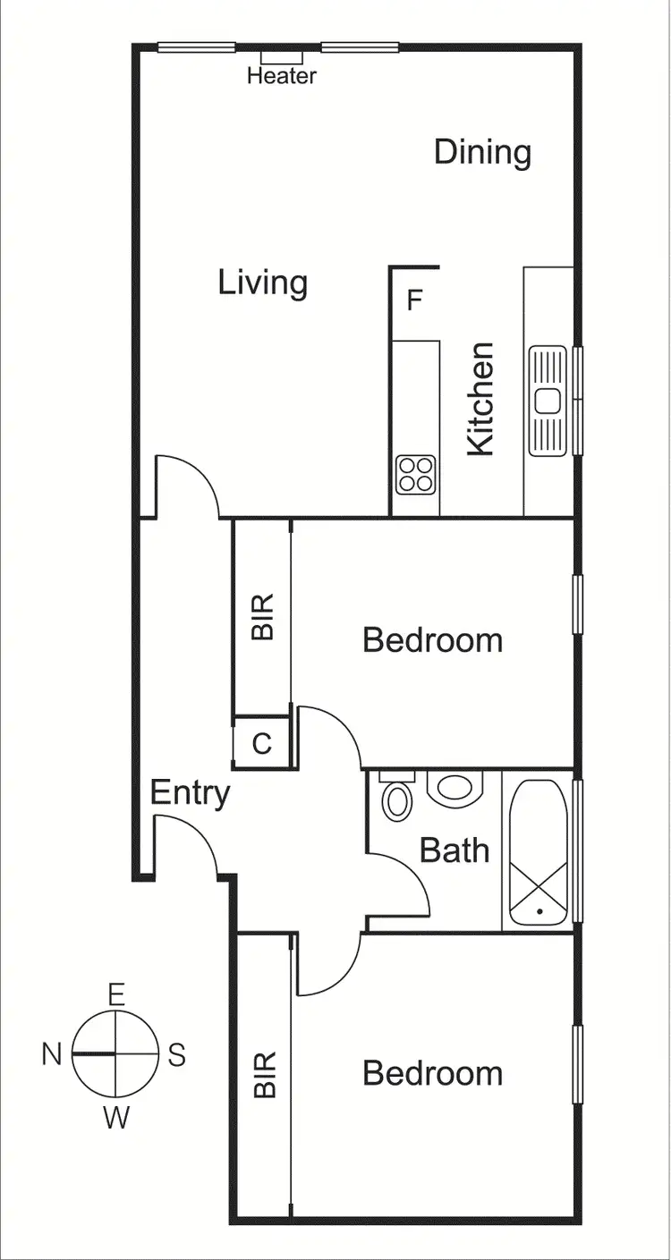Floorplan of Homely apartment listing, 6/325 Orrong Road, St Kilda East VIC 3183