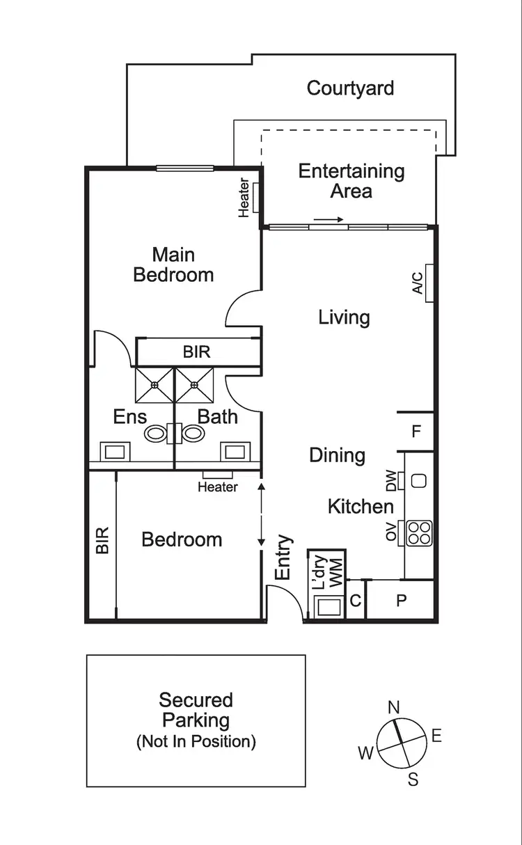 Floorplan of Homely apartment listing, G06/60 Broadway, Elwood VIC 3184