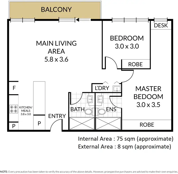 Floorplan of Homely apartment listing, 810/101 Bay Street, Port Melbourne VIC 3207