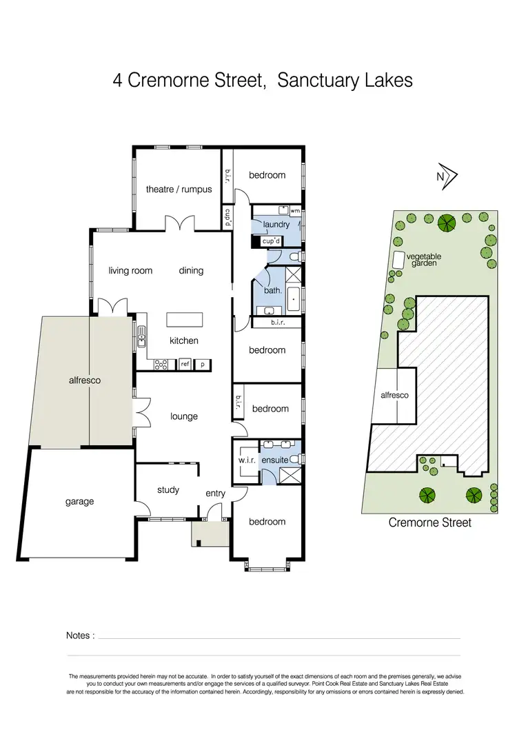 Floorplan of Homely house listing, 4 Cremorne Street, Sanctuary Lakes VIC 3030