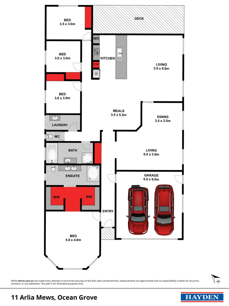 Floorplan of Homely house listing, 11 Arlia Mews, Ocean Grove VIC 3226