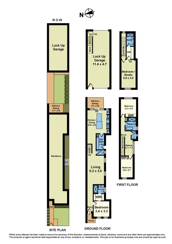 Floorplan of Homely townhouse listing, 16 Johnston Street, Newport VIC 3015