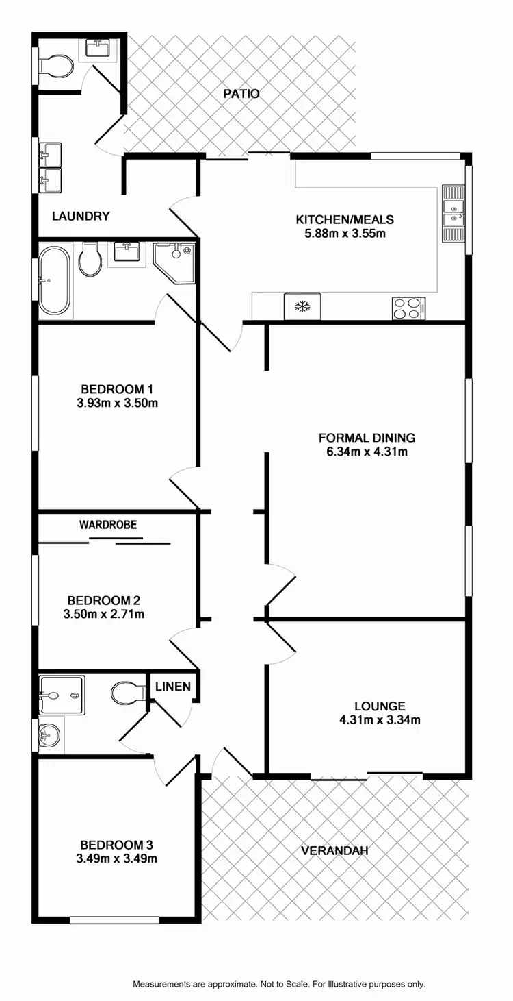 Floorplan of Homely house listing, 25 Grove Street, Casula NSW 2170
