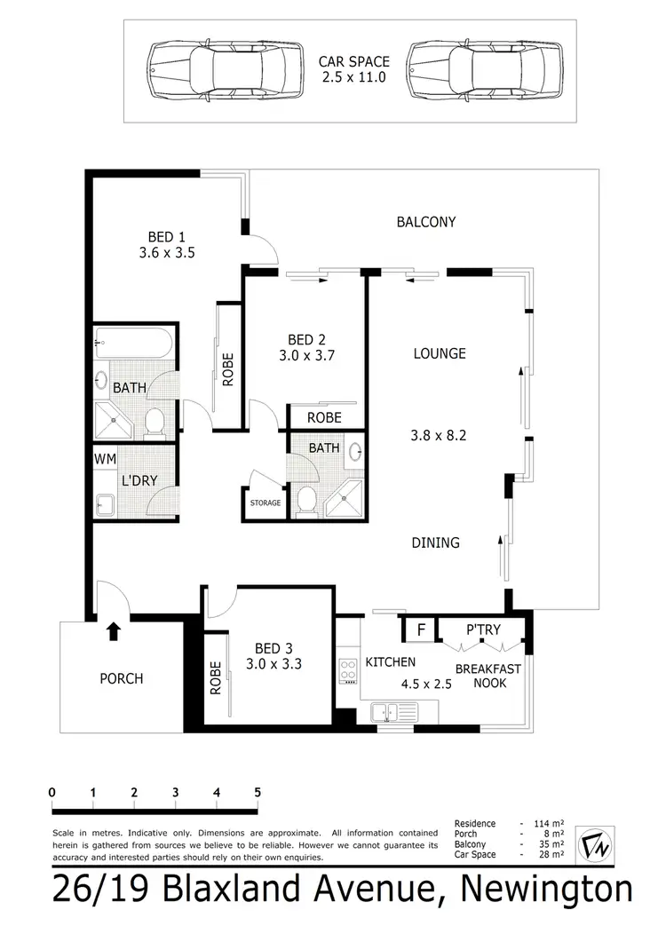 Floorplan of Homely apartment listing, 26/19 Blaxland Avenue, Newington NSW 2127