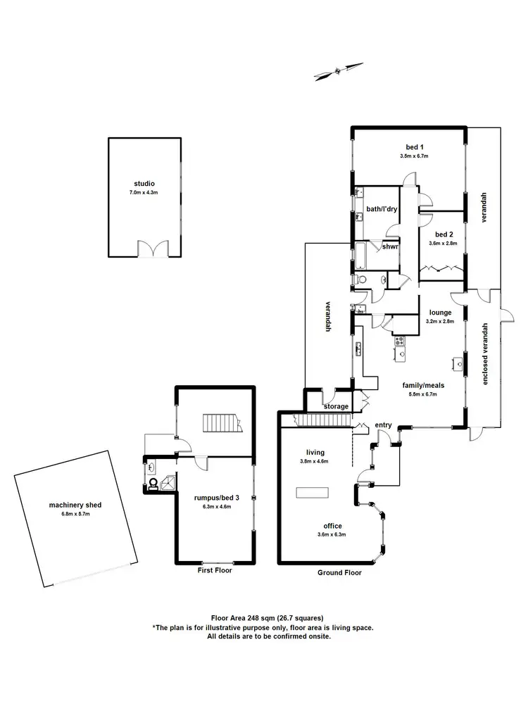 Floorplan of Homely house listing, 1 St Benedicts Drive, Gladysdale VIC 3797