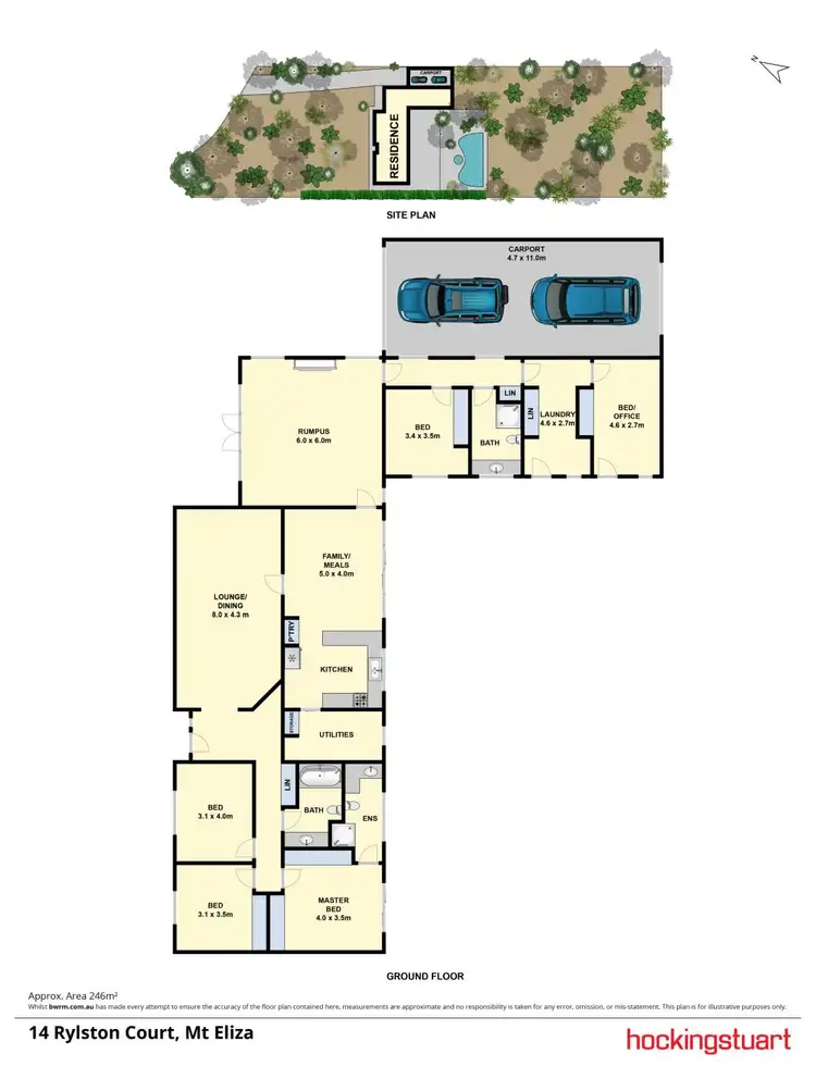 Floorplan of Homely house listing, 14 Rylston Court, Mount Eliza VIC 3930