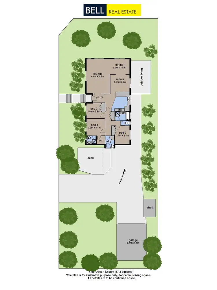 Floorplan of Homely house listing, 1 Bell Street, Montrose VIC 3765