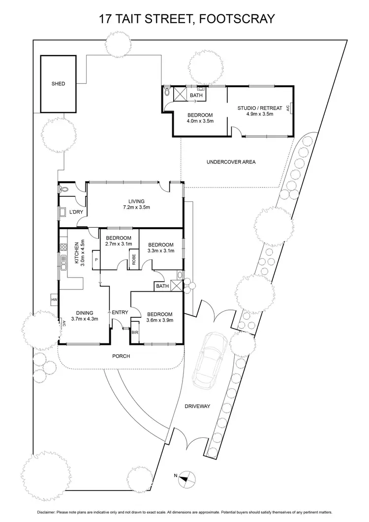 Floorplan of Homely house listing, 17 Tait Street, Footscray VIC 3011