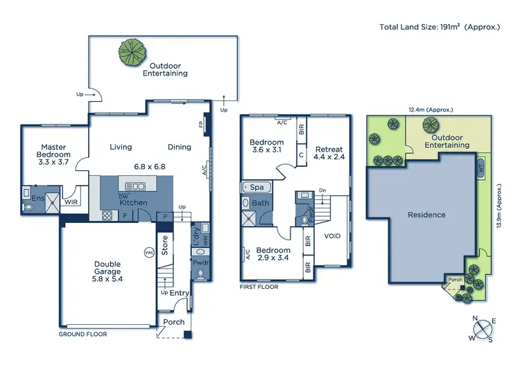 Floorplan of Homely townhouse listing, 2/33-35 Deep Creek Road, Mitcham VIC 3132