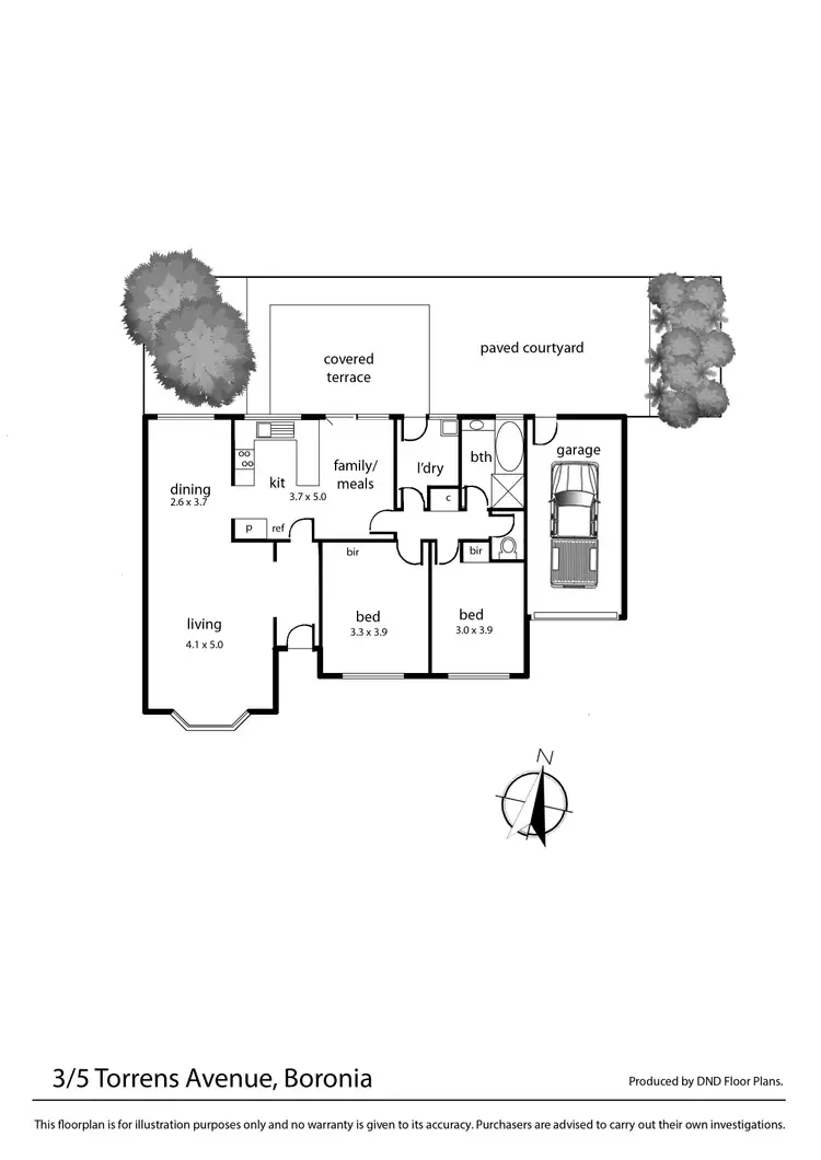 Floorplan of Homely unit listing, 3/5 Torrens Avenue, Boronia VIC 3155