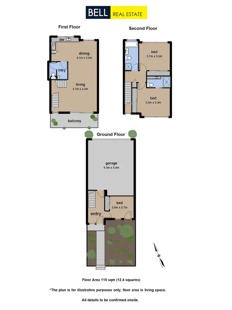 Floorplan of Homely townhouse listing, 31 Lithgow Way, Mooroolbark VIC 3138