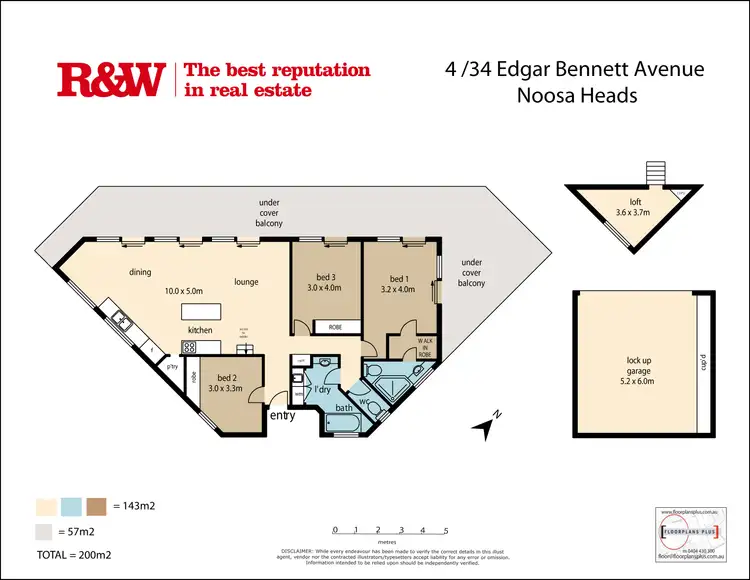 Floorplan of Homely apartment listing, 4 Mallawa/34 Edgar Bennett Avenue, Noosa Heads QLD 4567