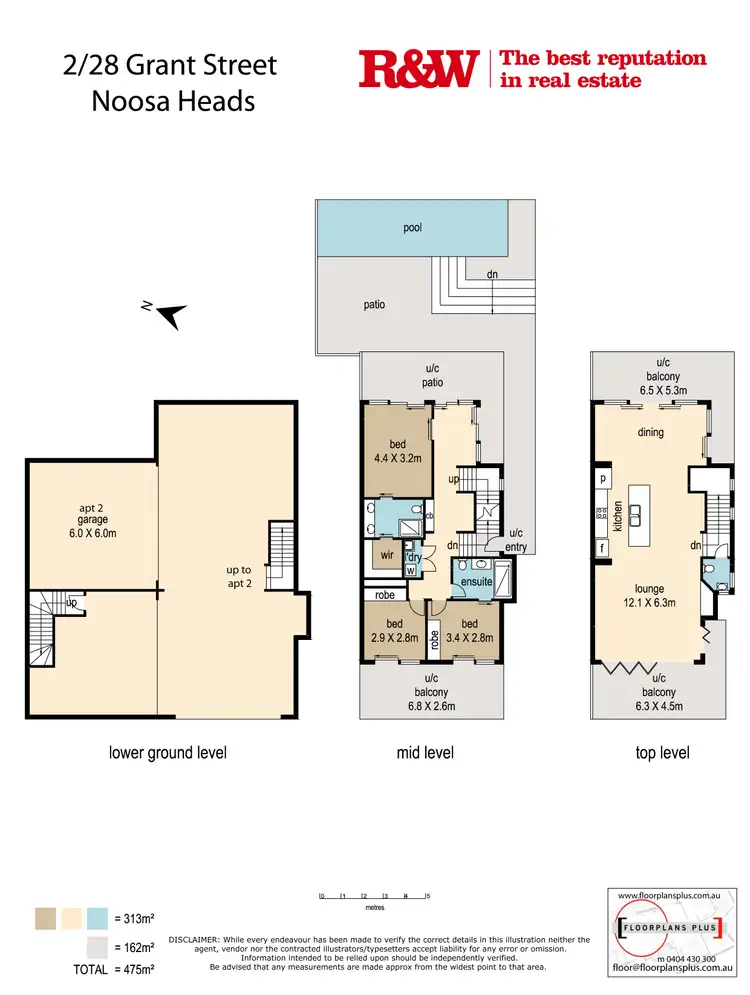 Floorplan of Homely semi-detached listing, 2/28 Grant Street, Noosa Heads QLD 4567